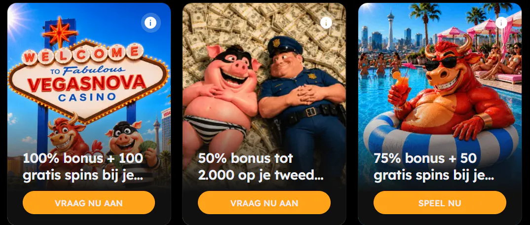 Lopende acties bij VegasNova